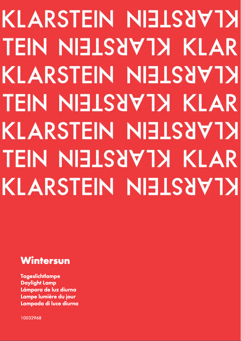 Image de la première page du manuel de l'appareil 10032968