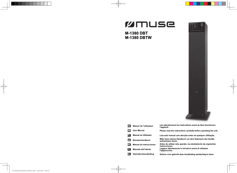 First page image of the manual for M-1380 DBTW