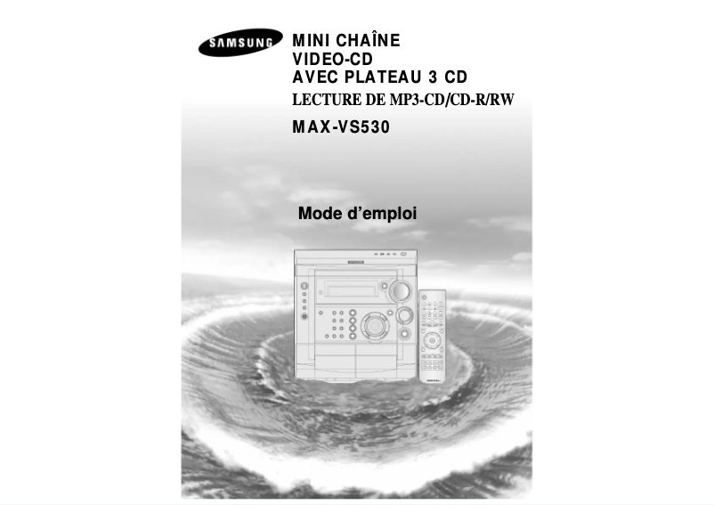 Image de la première page du manuel de l'appareil MAX-VS530