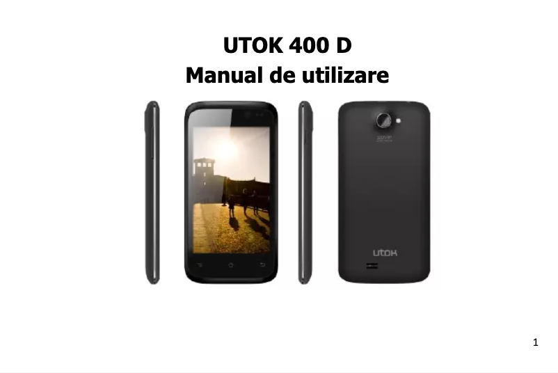 Page 1 de la notice Manuel utilisateur UTOK 400D