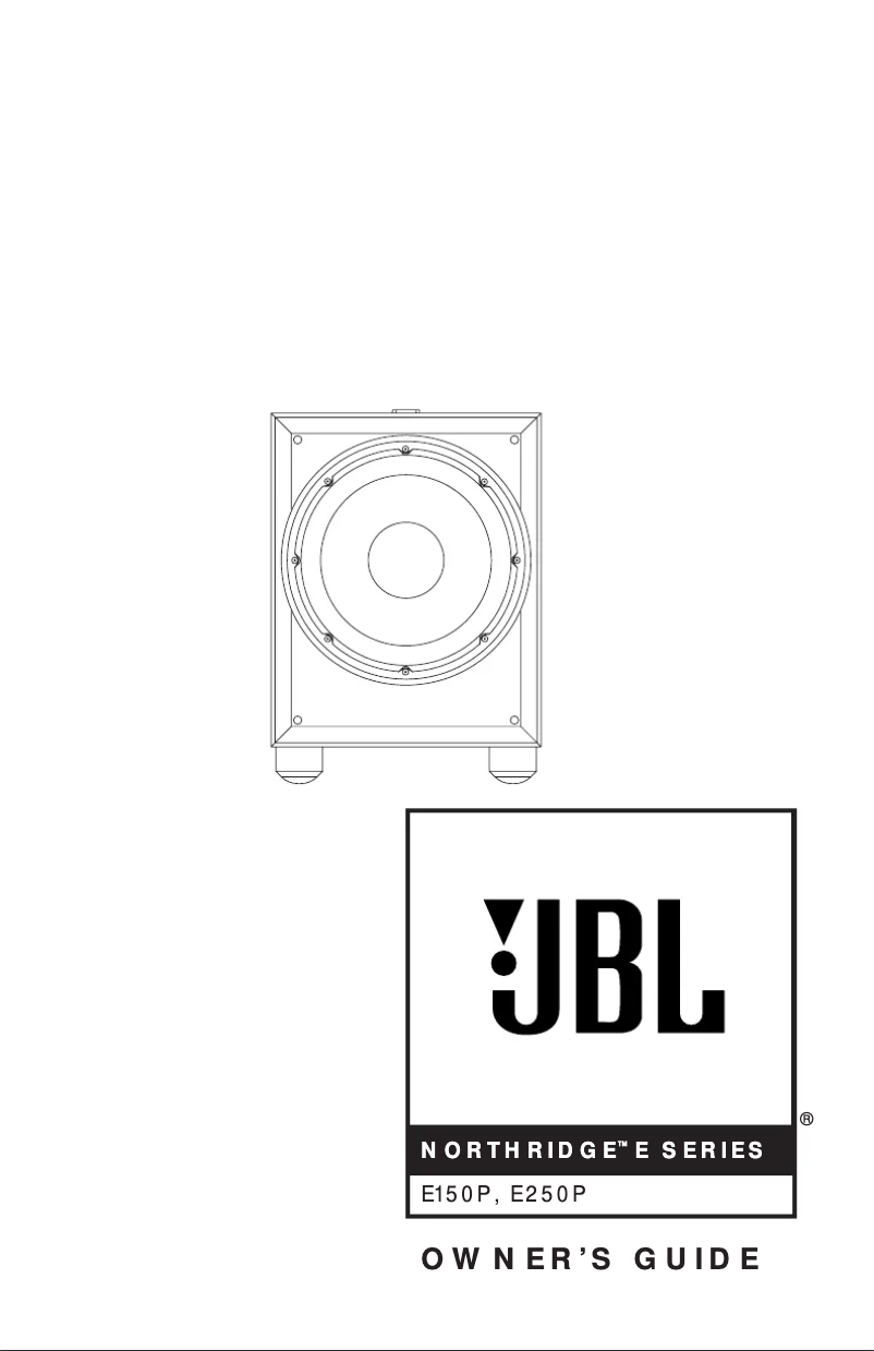 Page n°1 - Manuel utilisateur JBL Northridge E150P