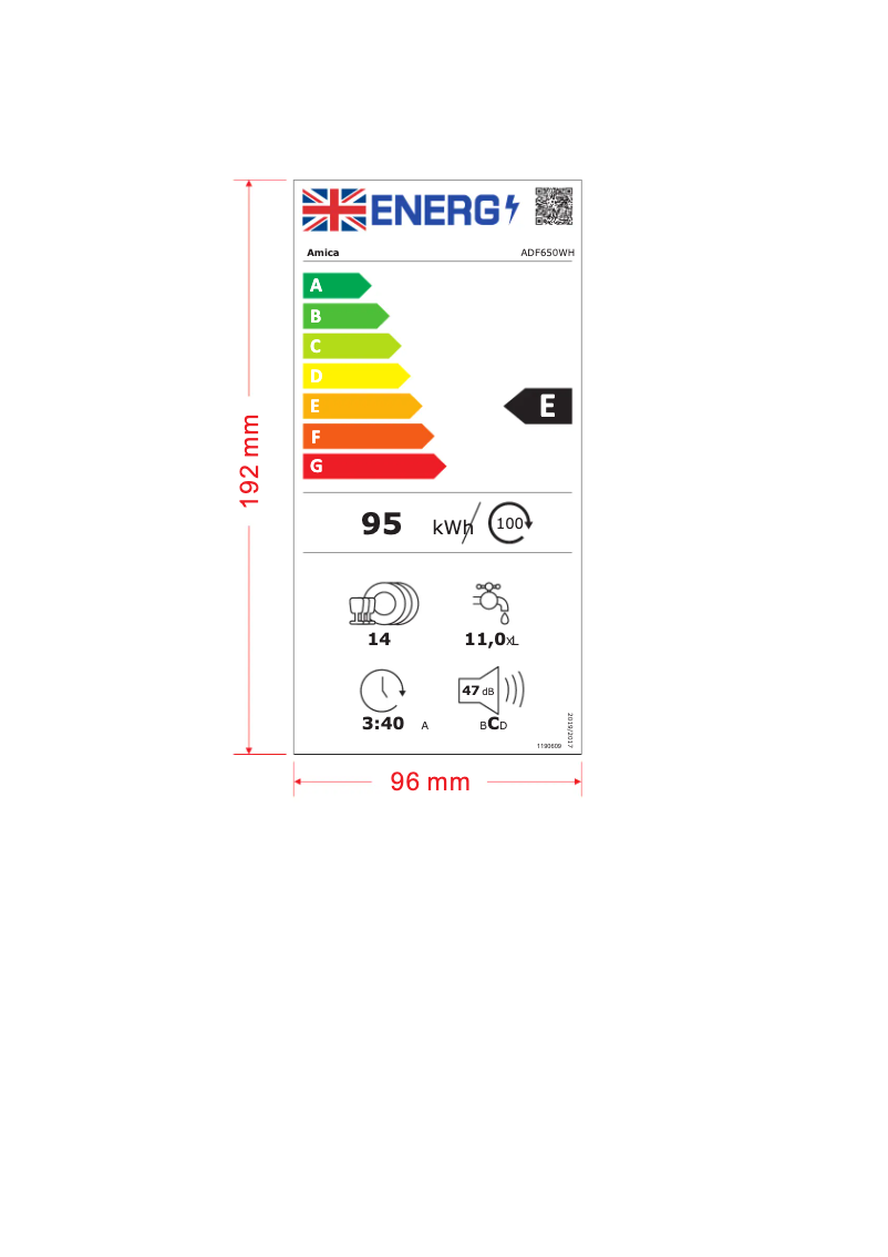 Imagen de la primera página del manual del dispositivo ADF650WH