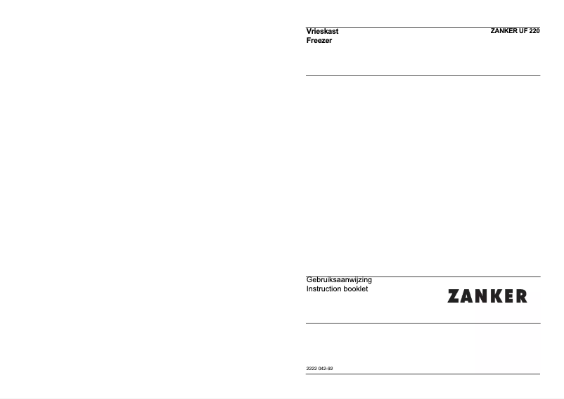 Image de la première page du manuel de l'appareil UF220