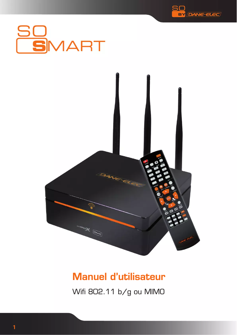 Page 1 de la notice Manuel utilisateur Dane-Elec So Smart MIMO