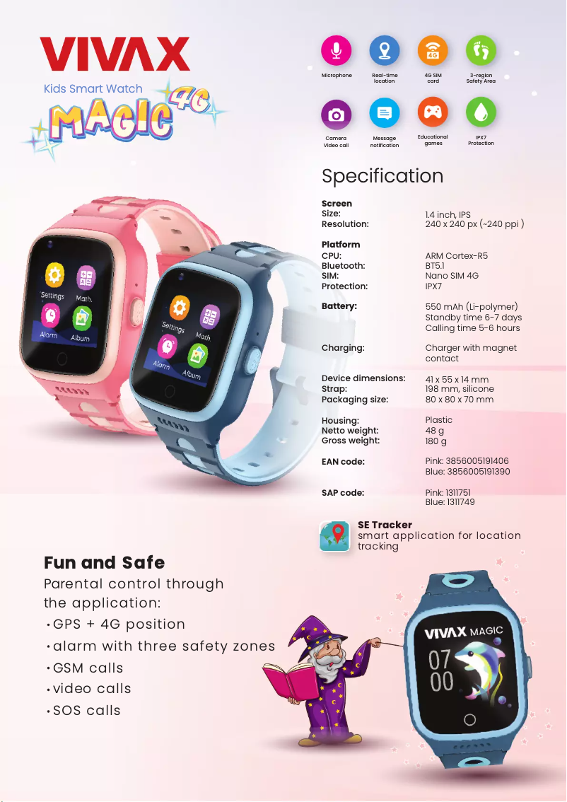 Image de la première page du manuel de l'appareil Magic 4G