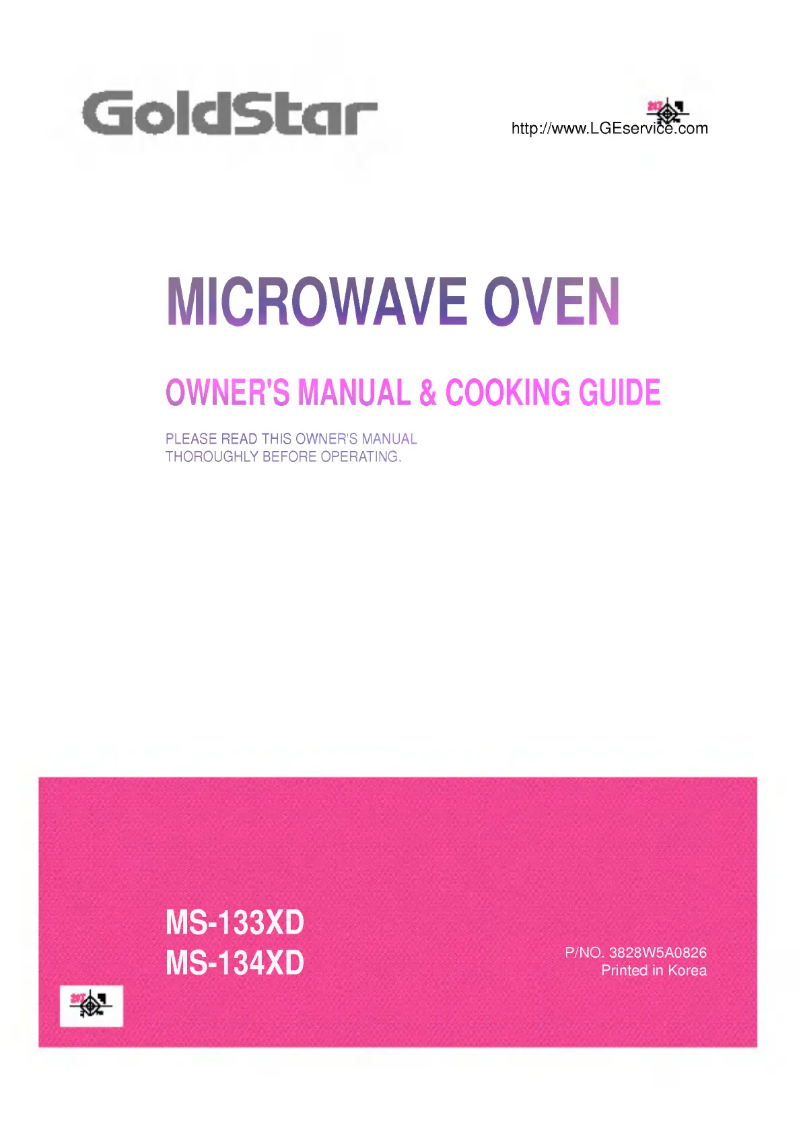 Page 1 de la notice Manuel utilisateur LG MS-133XD