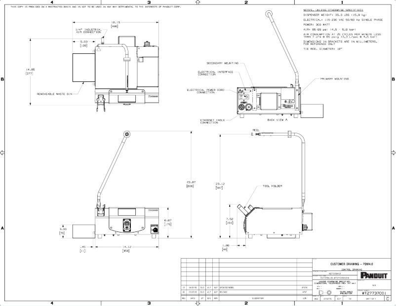 Página 1 del manual Dibujo técnico Panduit PDM4.0