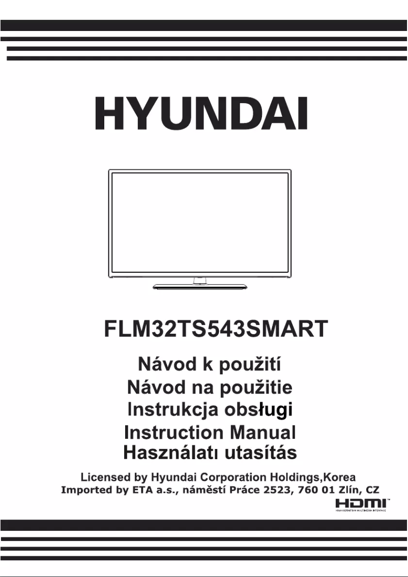 Page 1 de la notice Manuel utilisateur Hyundai FLM 32TS543 SMART