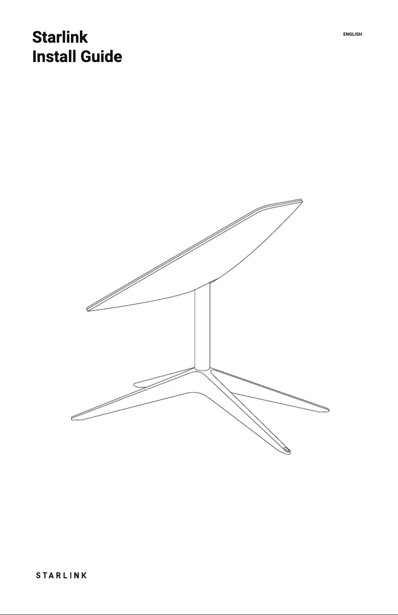 Image de la première page du manuel de l'appareil Starlink