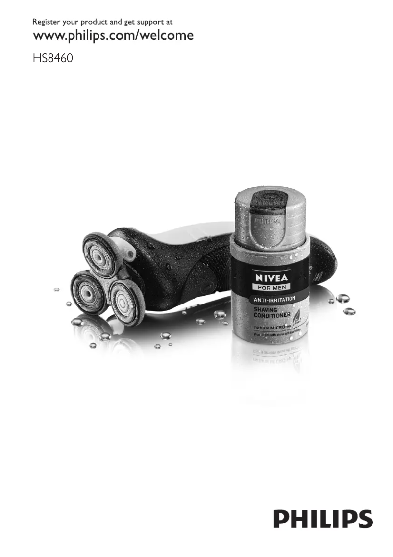 Page 1 de la notice Manuel utilisateur Philips AquaTouch HS8460