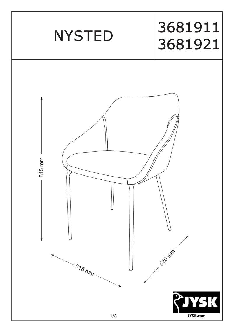 Image de la première page du manuel de l'appareil Nysted