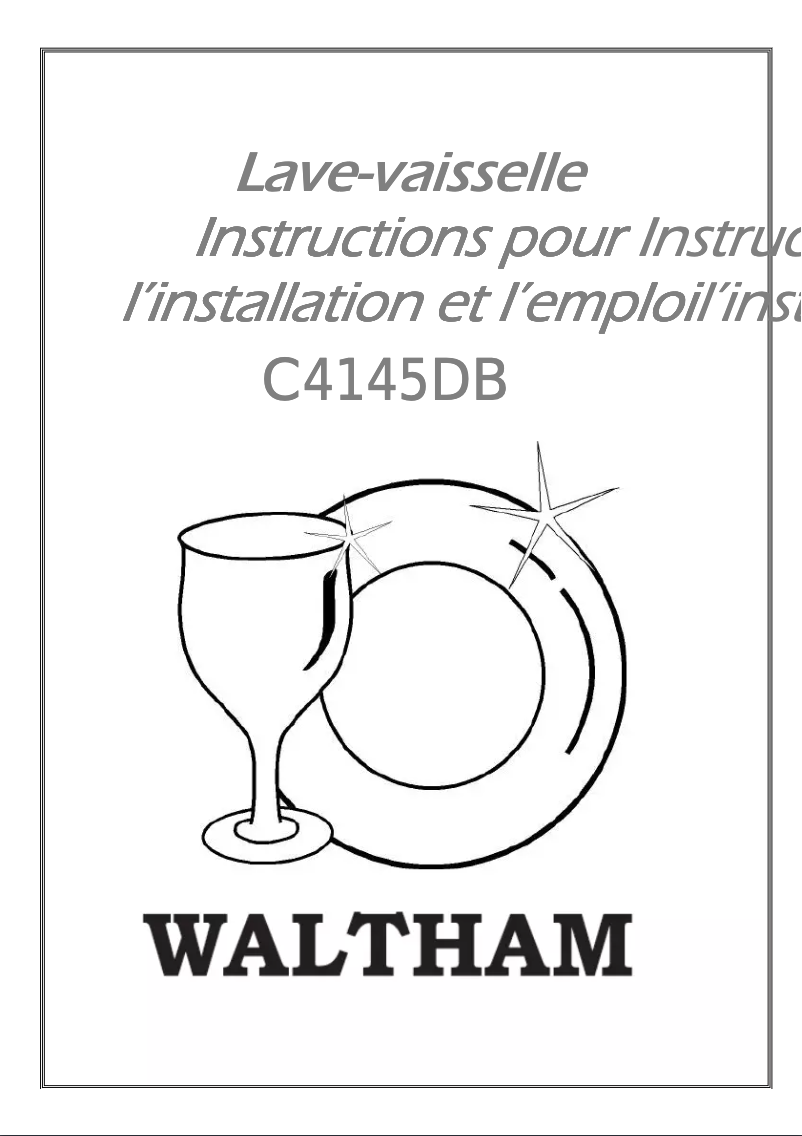 Page n°1 - Manuel utilisateur Waltham C 4145 DB