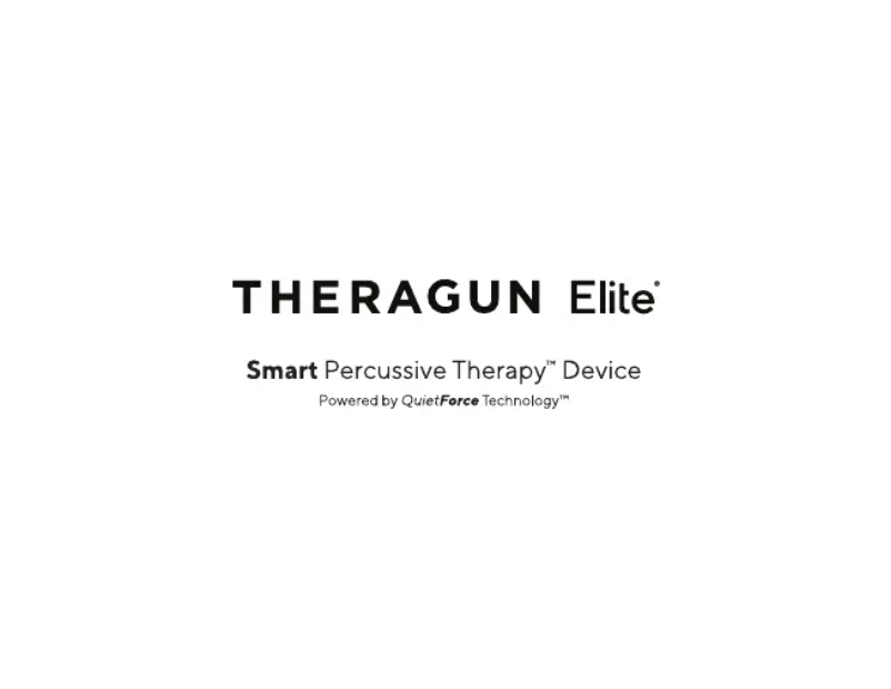 Page n°1 - Manuel utilisateur Theragun Elite