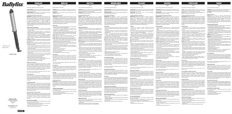 Page 1 de la notice Manuel utilisateur BaByliss C457E