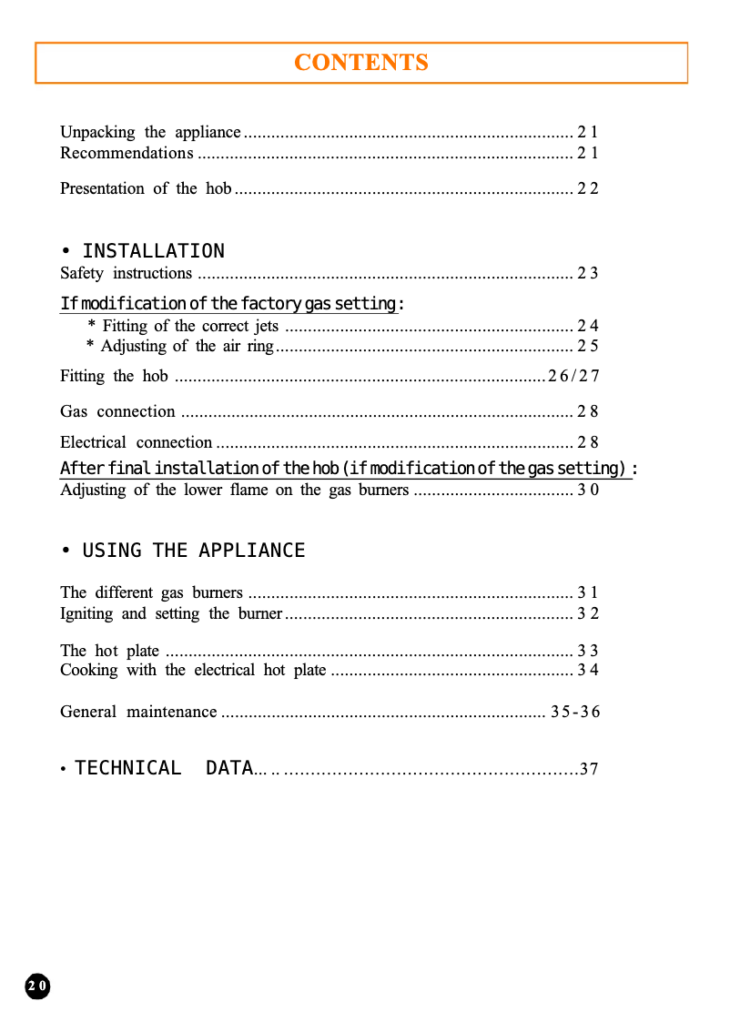 Page 1 de la notice Manuel utilisateur Candy PSA640/1FGH