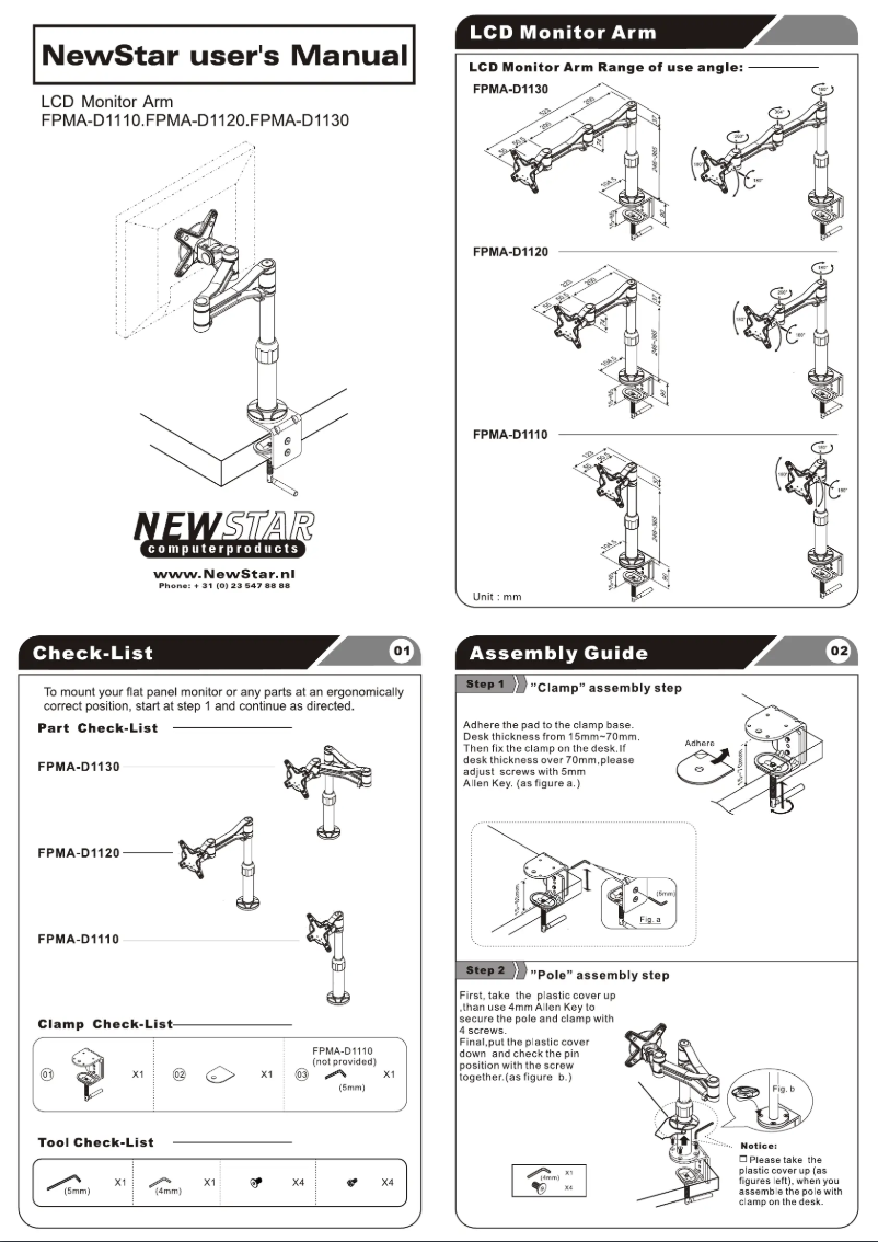 Image de la première page du manuel de l'appareil FPMA-D1110