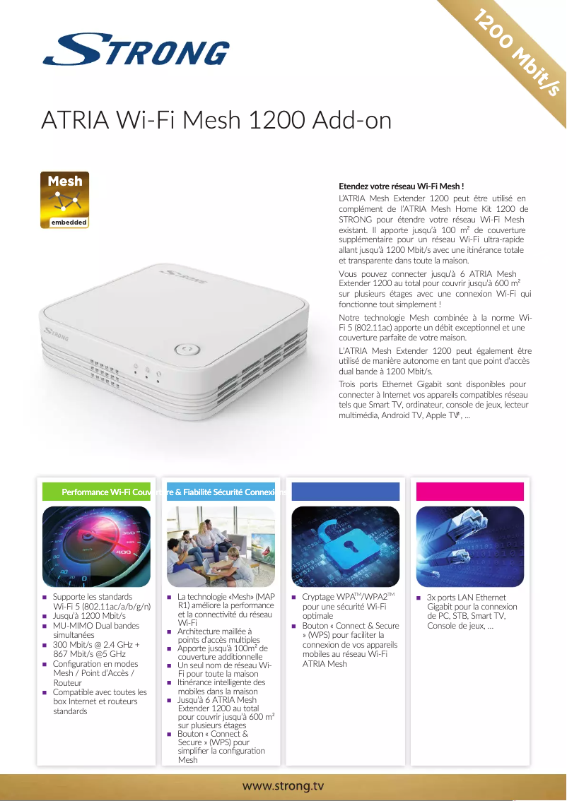 Image de la première page du manuel de l'appareil ATRIA Wi-Fi Mesh Home 1200