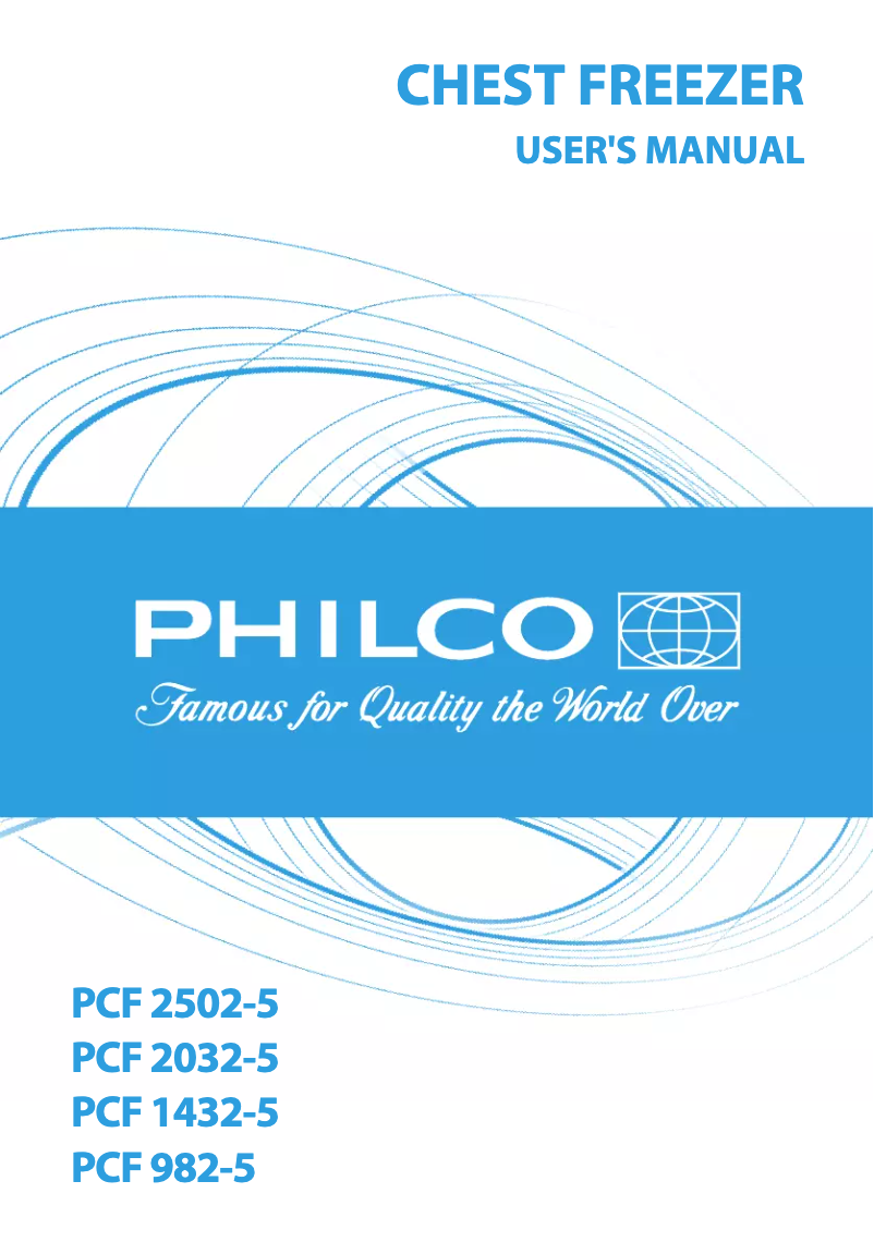 Page n°1 - Manuel utilisateur Philco PCF 2502-5