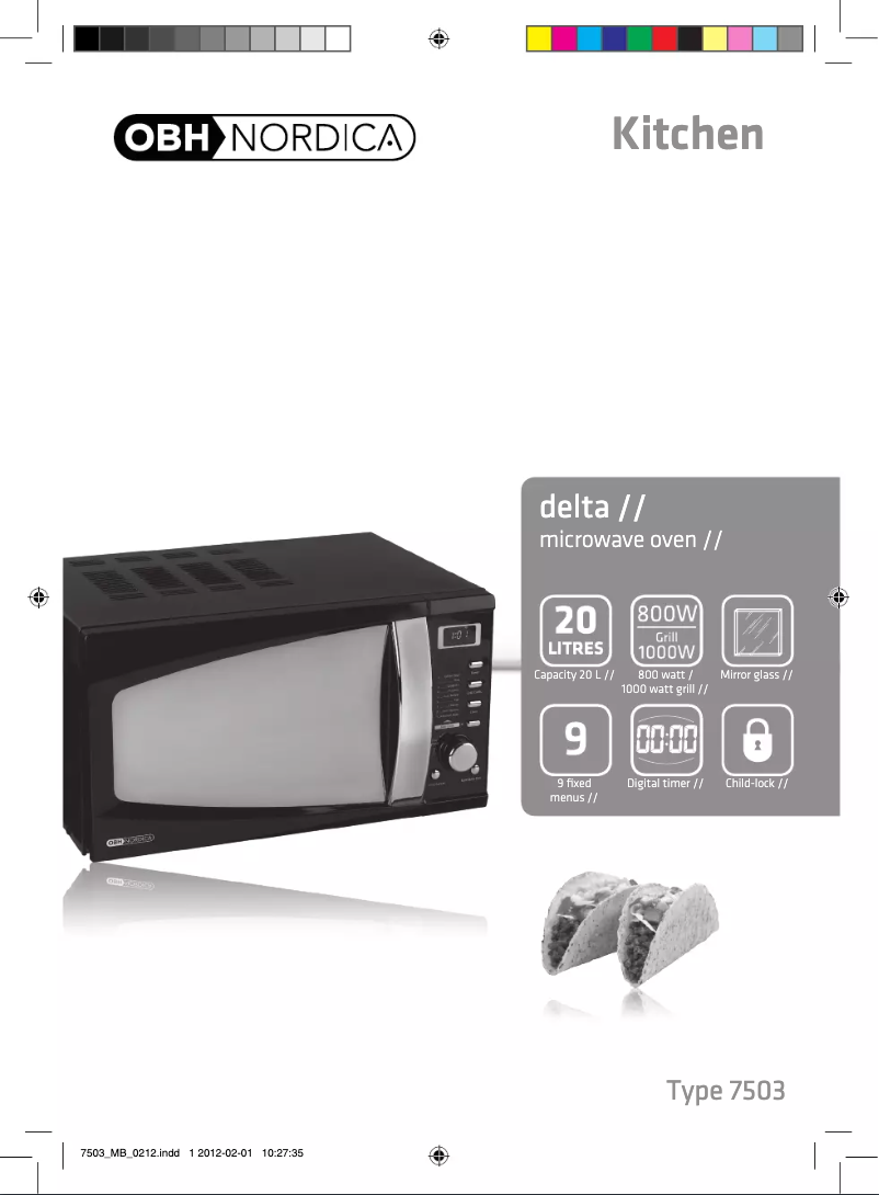 Page 1 de la notice Manuel utilisateur OBH Nordica Delta