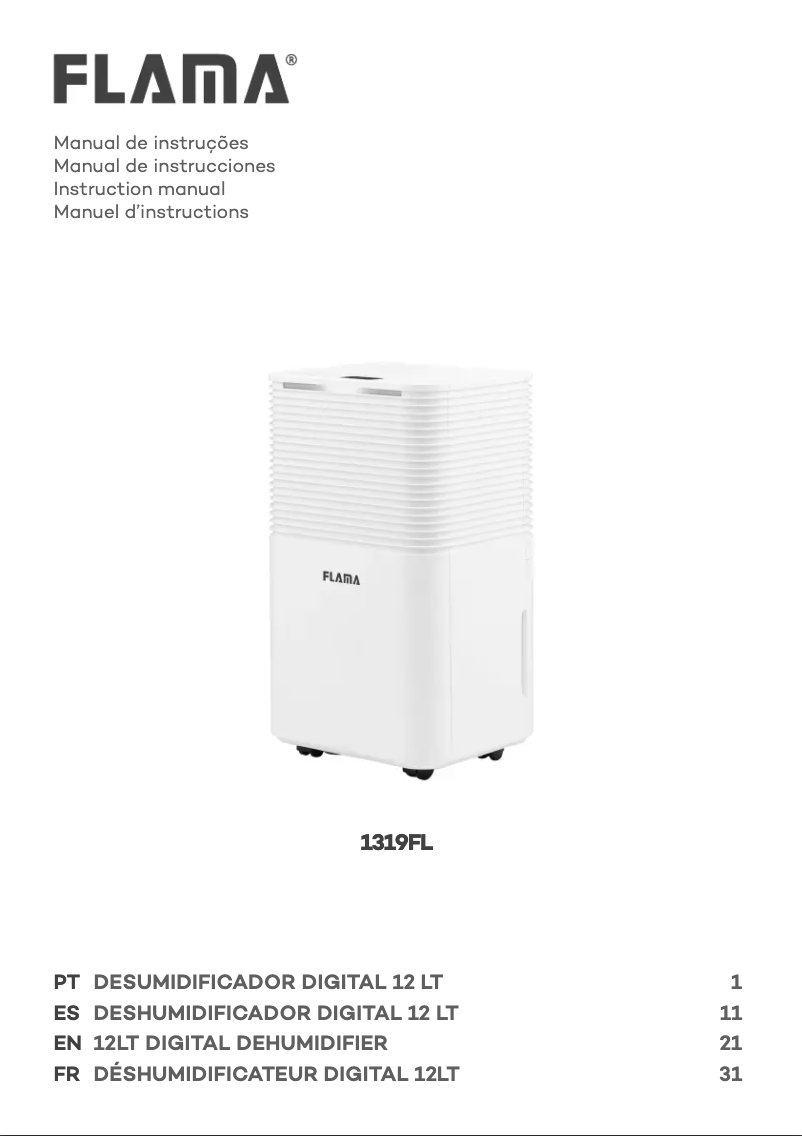 Image de la première page du manuel de l'appareil 1319FL