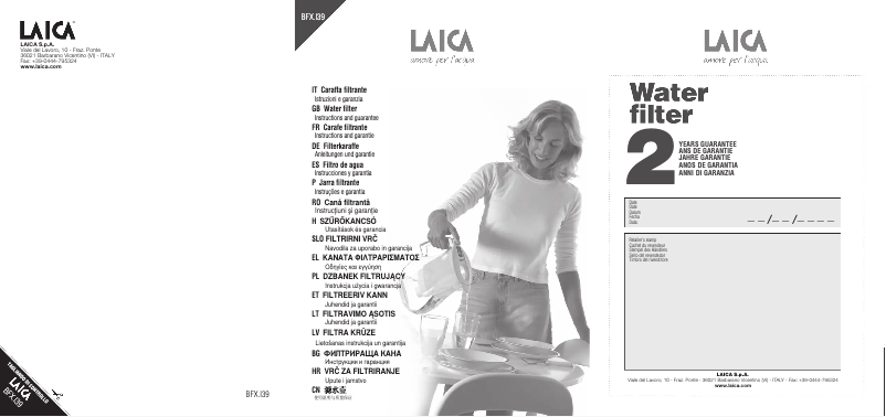 Page n°1 - Manuel utilisateur Laica J947Y