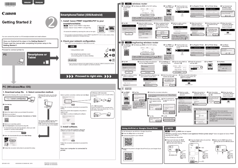 Page n°1 - Manuel utilisateur Canon Pixma MG3640