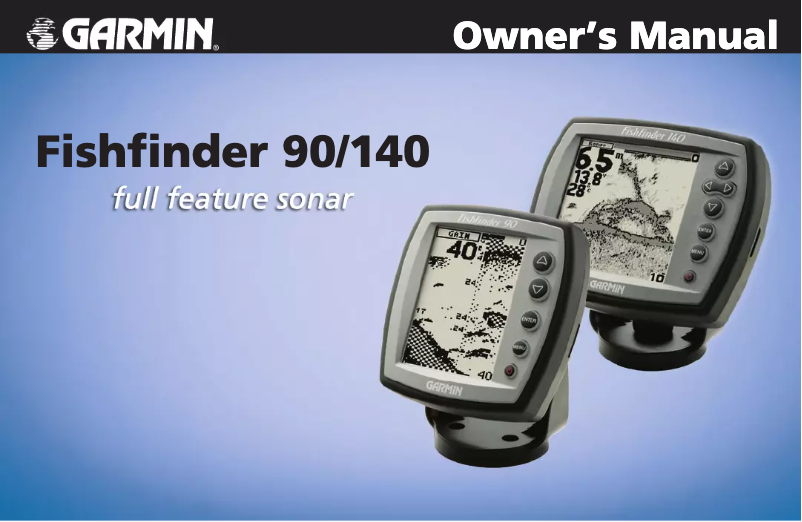 Page n°1 - Manuel utilisateur Garmin Fishfinder 90
