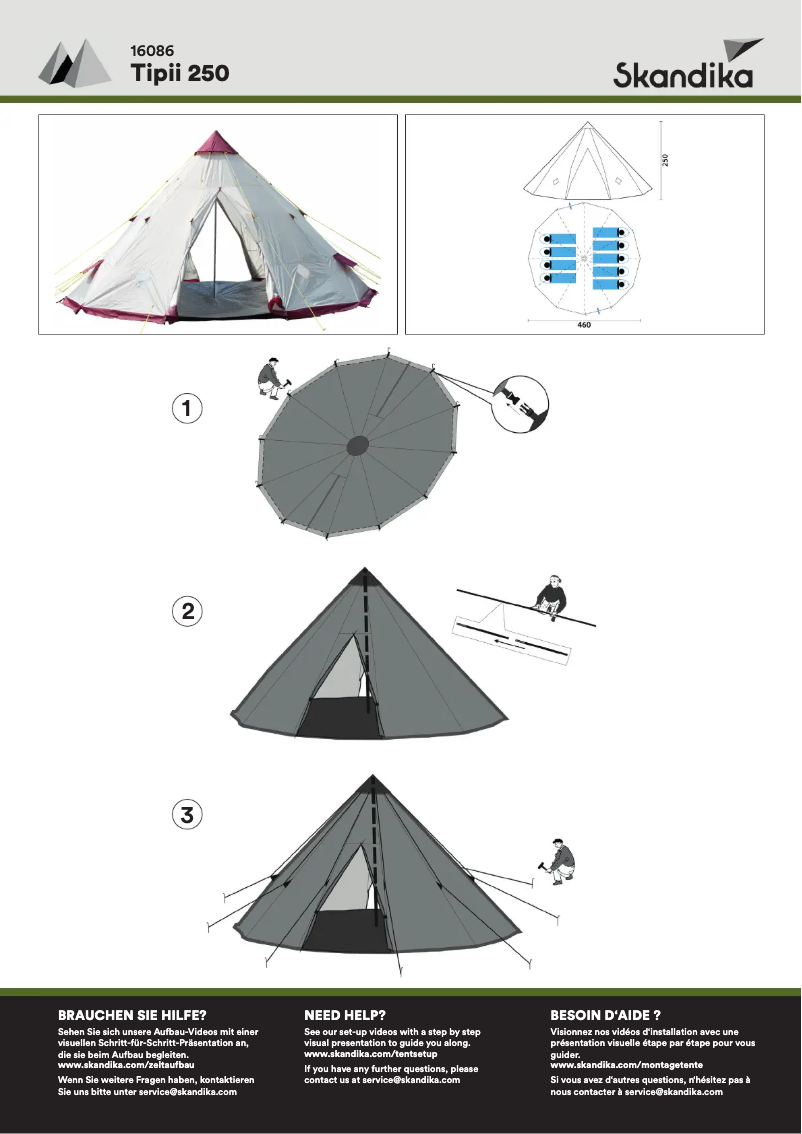 Image de la première page du manuel de l'appareil Tipii 250