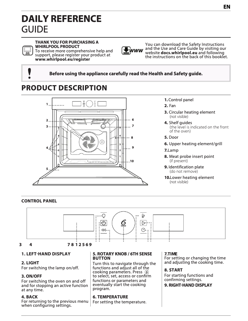 Page n°1 - Guide d'installation Whirlpool AKZM 8480 NB