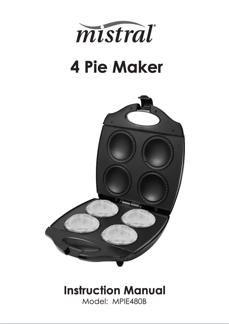 Image de la première page du manuel de l'appareil MPIE480B