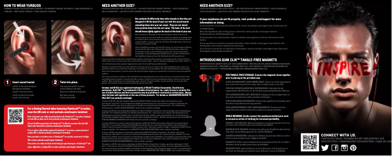 Page n°1 - Manuel utilisateur Yurbuds Inspire 200