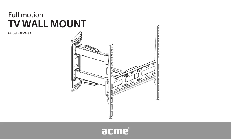Page n°1 - Manuel utilisateur Acme MTMM34