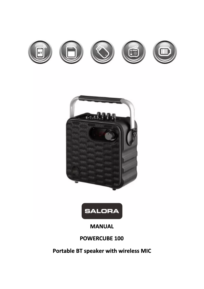 Page n°1 - Manuel utilisateur Salora PowerCube 100