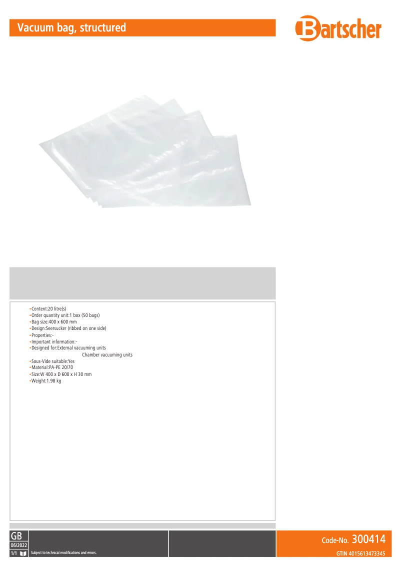 Image de la première page du manuel de l'appareil 300414