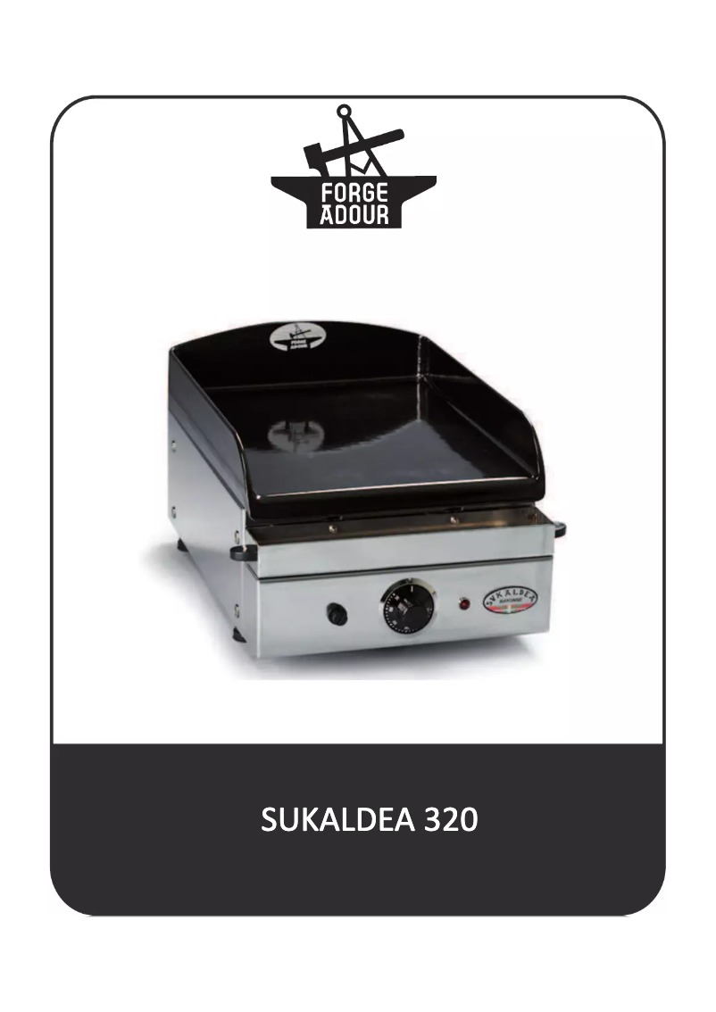 Página 1 del manual Manual de usuario Forge Adour Sukaldea 320