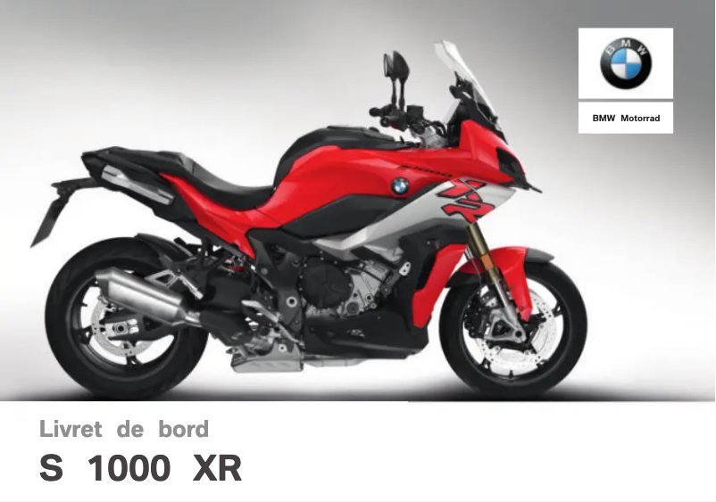 Page 1 de la notice Manuel utilisateur BMW S 1000 XR (2019)