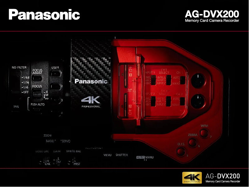 Page 1 de la notice Brochure Panasonic AG-DVX200