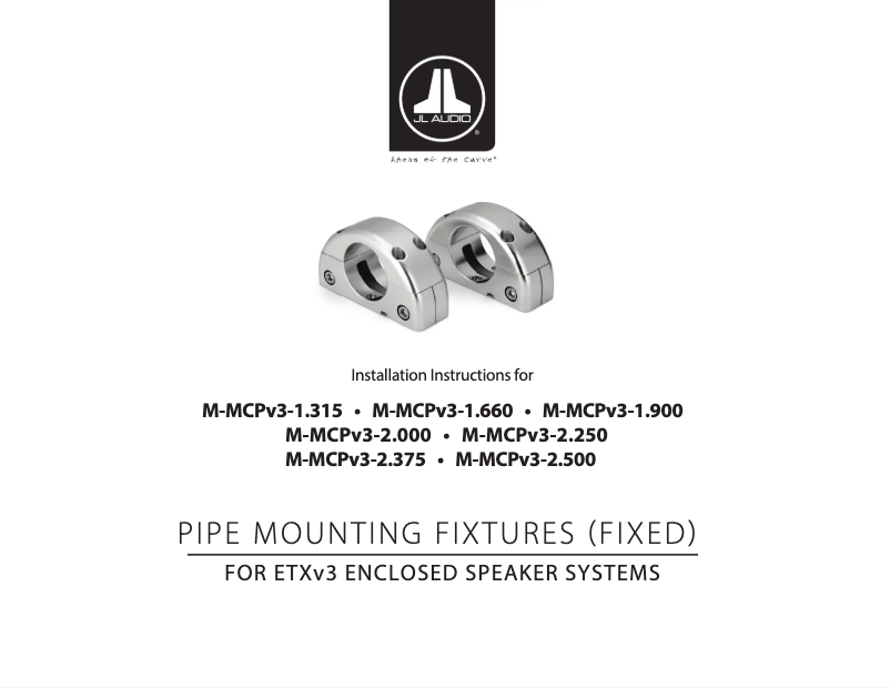 Page 1 de la notice Manuel utilisateur JL Audio ETXv3 M-MCPv3-1.31