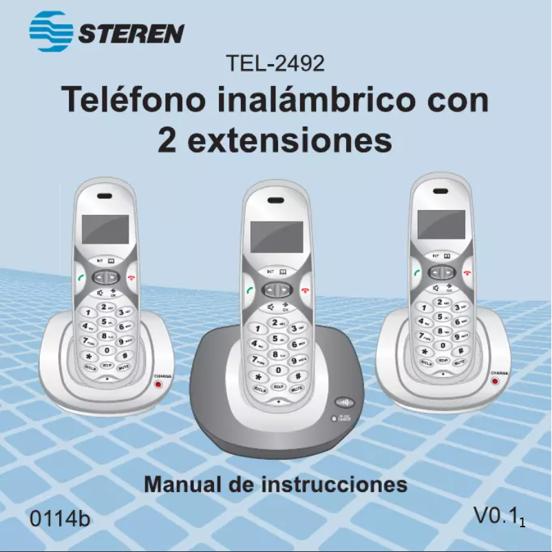 Página 1 del manual Manual de usuario Steren TEL-2492