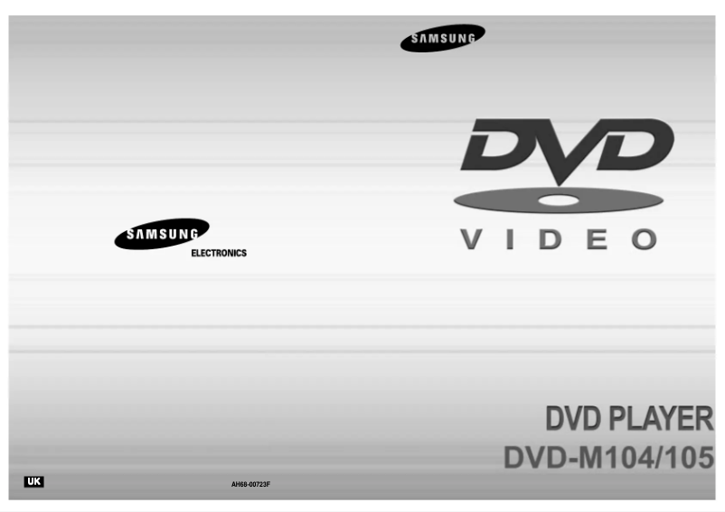 Page 1 de la notice Manuel utilisateur Samsung DVD-M105