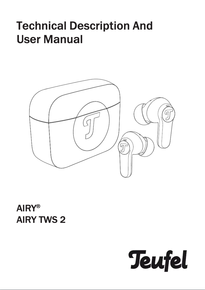 Page 1 de la notice Manuel utilisateur Teufel Airy TWS 2