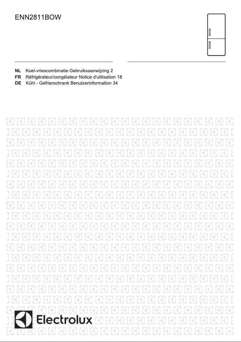 Page 1 de la notice Manuel utilisateur Electrolux ENN2811BOW