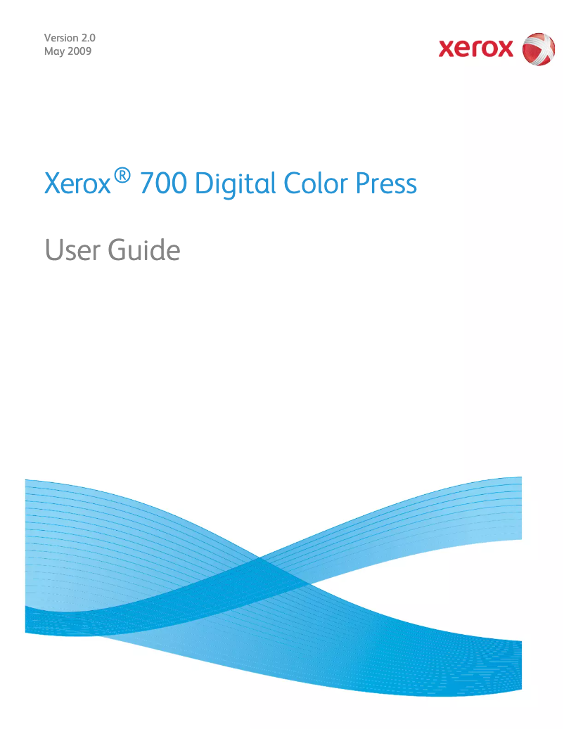 Page n°1 - Manuel utilisateur Xerox 700