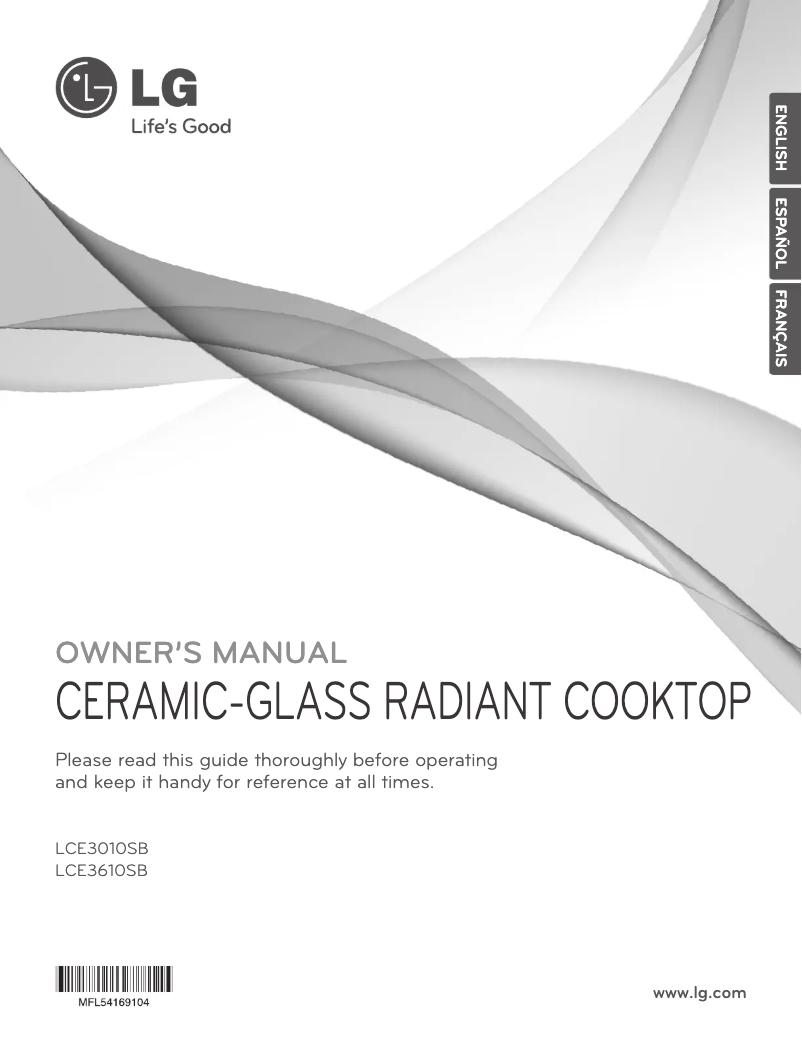 Page 1 de la notice Guide d'installation LG LCE3610SB