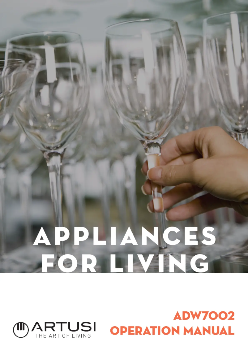 Page 1 de la notice Manuel utilisateur Artusi ADW7002W