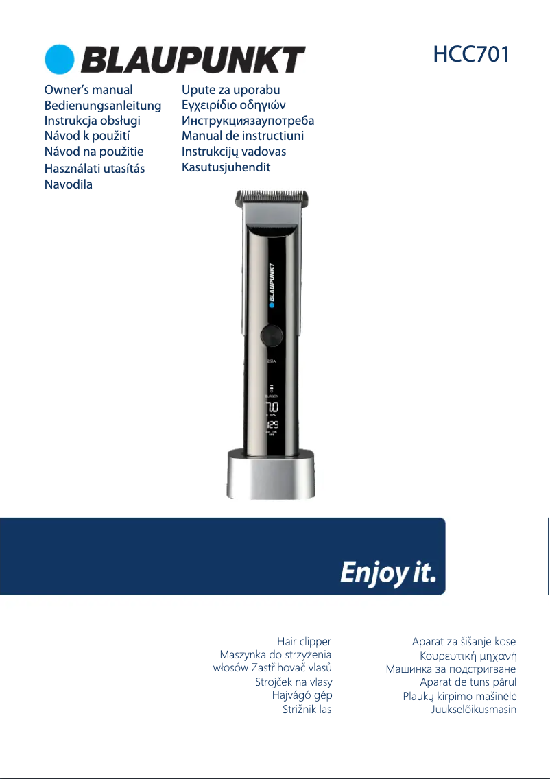 Page 1 de la notice Manuel utilisateur Blaupunkt HCC701