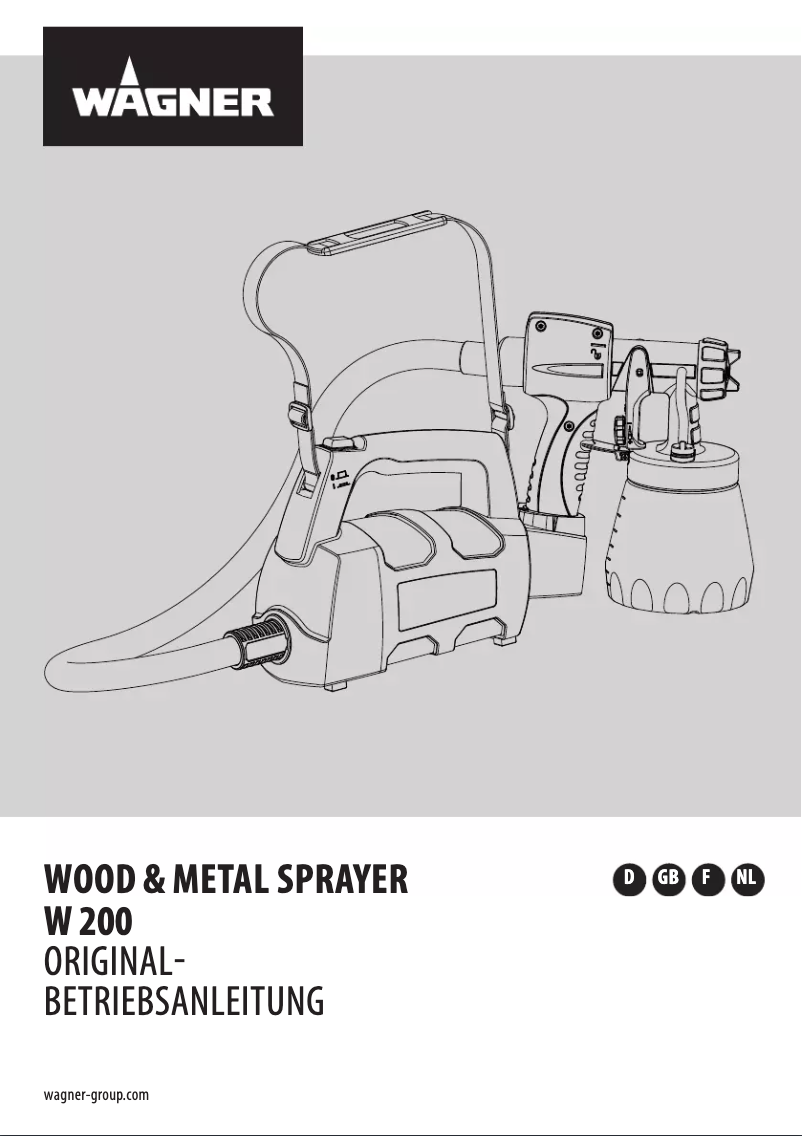 Page 1 de la notice Manuel utilisateur Wagner W 200
