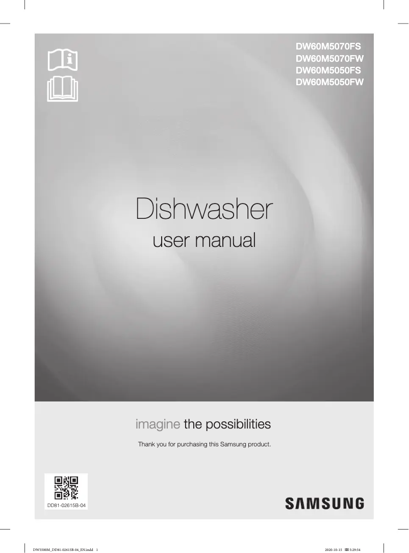 Image de la première page du manuel de l'appareil DW60M5050FW