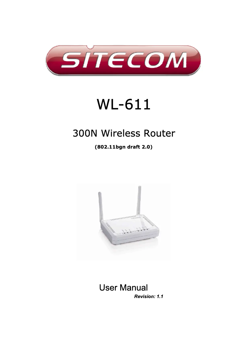 Página 1 del manual Manual de usuario Sitecom WL-611