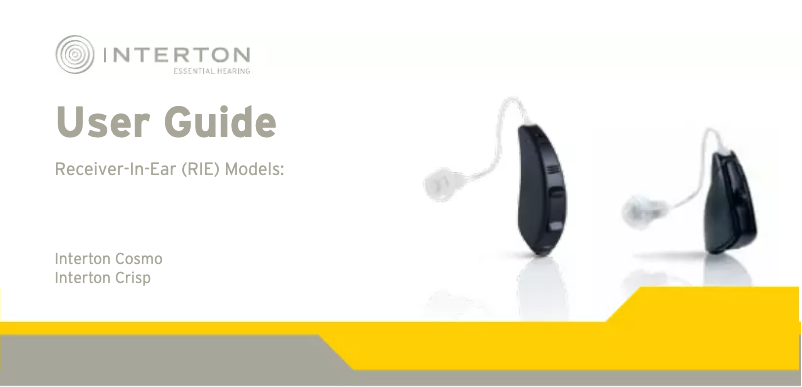 Page 1 de la notice Manuel utilisateur Interton Cosmo ITE